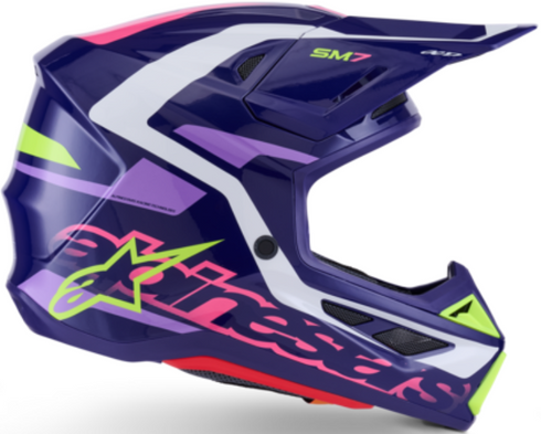 Supertech M7 Deed Helmet Purple/Pink — product (image 4 of 6)
