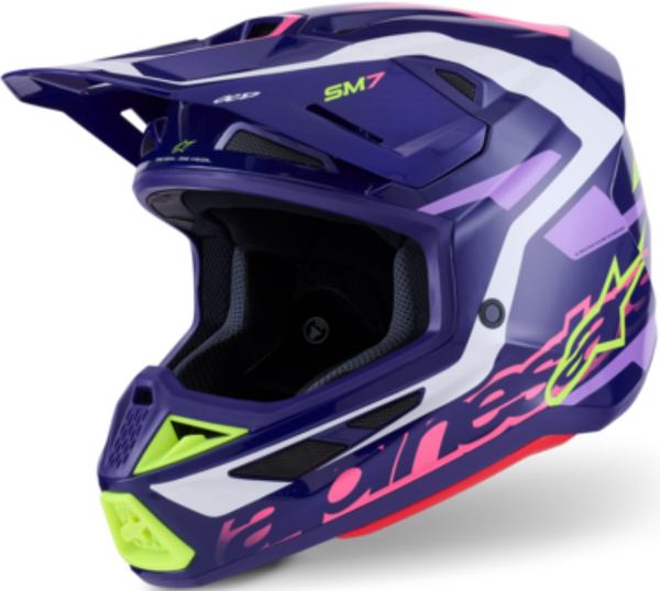 Supertech M7 Deed Helmet Purple/Pink — product (image 1 of 6)