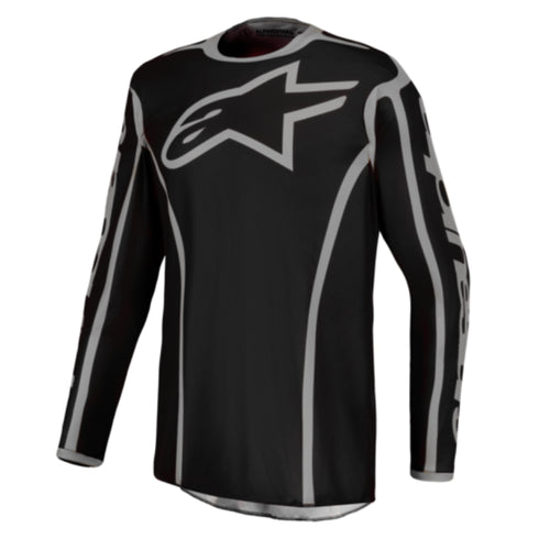 Alpinestars 2027 Fluid Apex V2 Jersey Black/Silver — Off-Road/MX Jersey (image 1 of 2)