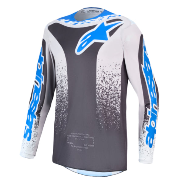 Alpinestars 2027 Fluid Drag Jersey Light Greystone/Light Lilac/Ucla Blue — Off-Road/MX Jersey (image 1 of 2)