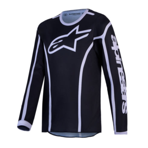 Alpinestars 2027 Youth Fluid Apex V2 Jersey Black/Silver