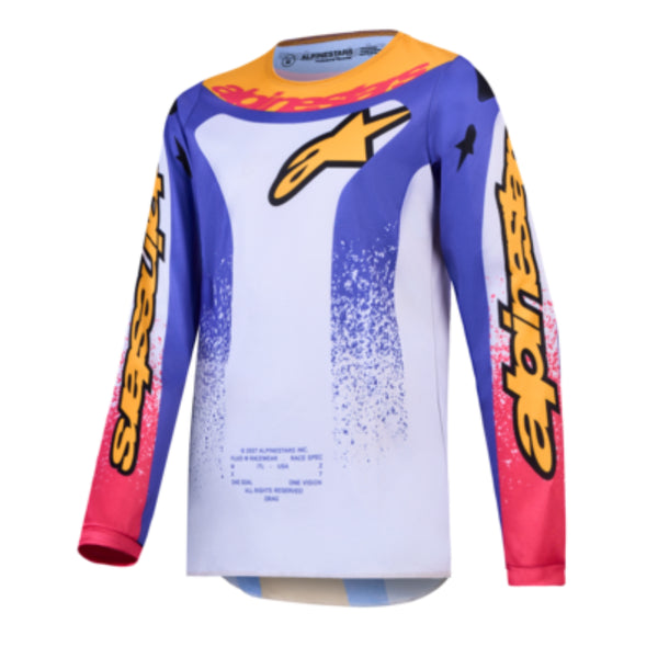 Alpinestars 2027 Youth Fluid Drag Jersey Light Lilac/Blue/Iris Gold — Off-Road/MX Pants (image 1 of 2)