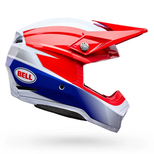 Bell Moto-10 MIPS Falcon Helmet - Red/White — Motorcycle Helmets (image 2 of 6)