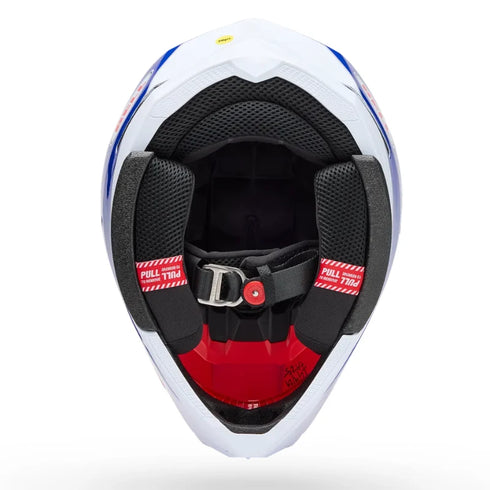 Bell Moto-10 MIPS Falcon Helmet - Red/White — Motorcycle Helmets (image 6 of 6)