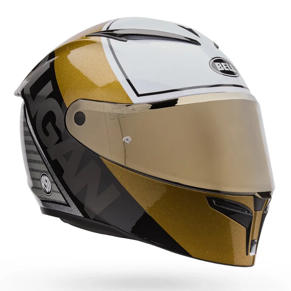 Bell Lithium MIPS Plus RSD Helmet - White/Gold — Motorcycle Helmets (image 1 of 10)