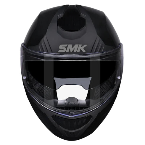 SMK Gullwing Solid Helmet - GL200 (Black) — Motorcycle Helmets (image 5 of 5)