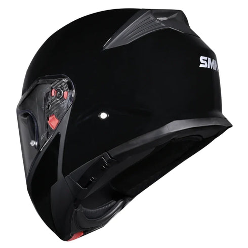 SMK Gullwing Solid Helmet - GL200 (Black) — Motorcycle Helmets (image 3 of 5)