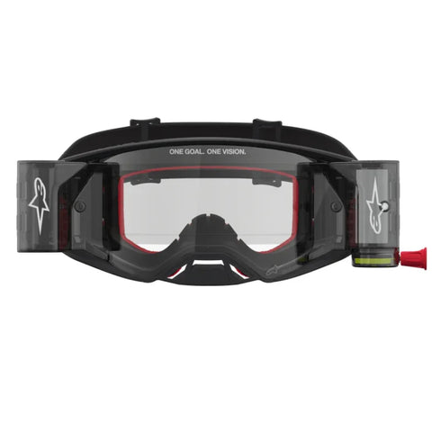 Alpinestars Supertech Firma Roll Off Goggles - Black/Silver (Clear Lens) — Motorcycle Gear (image 2 of 4)