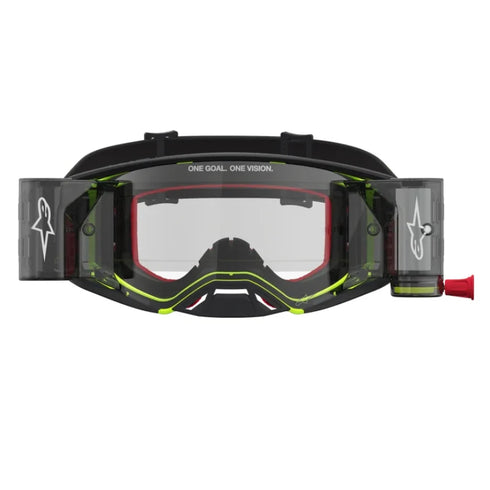 Alpinestars Supertech Firma Roll Off Goggles - Black/Yellow (Clear Lens) — Motorcycle Gear (image 2 of 4)