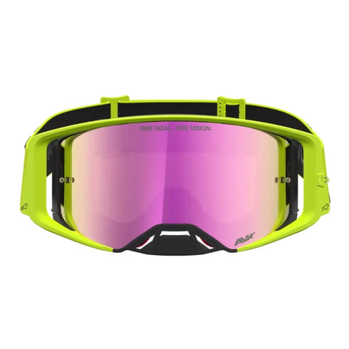 Alpinestars Supertech Vesta Goggles - Yellow/Black (Mirror Red Lens) — Motorcycle Gear (image 2 of 4)