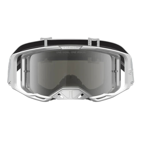 Alpinestars Vision 8 Amber Goggles - White/Silver (Mirror Silver Lens) — Motorcycle Gear (image 2 of 4)