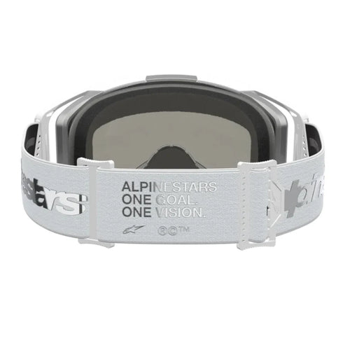 Alpinestars Vision 8 Amber Goggles - White/Silver (Mirror Silver Lens) — Motorcycle Gear (image 4 of 4)