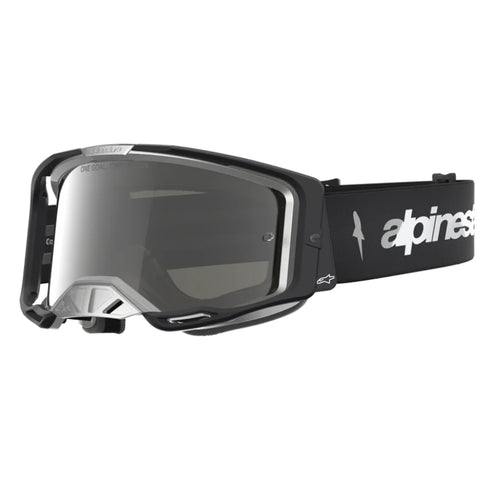 Alpinestars Vision 8 Amber Goggles - Black/Silver (Mirror Silver Lens)