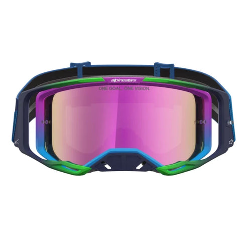 Alpinestars Vision 8 Maven Goggles - Blue/Purple (Mirror Pink Lens) — Motorcycle Gear (image 2 of 4)