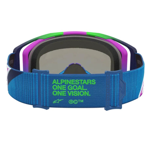 Alpinestars Vision 8 Maven Goggles - Blue/Purple (Mirror Pink Lens) — Motorcycle Gear (image 4 of 4)