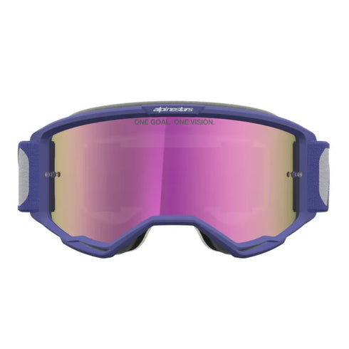 Alpinestars Vision 5 Drag Goggles - Red/Purple (Mirror Pink Lens) — Motorcycle Gear (image 2 of 4)