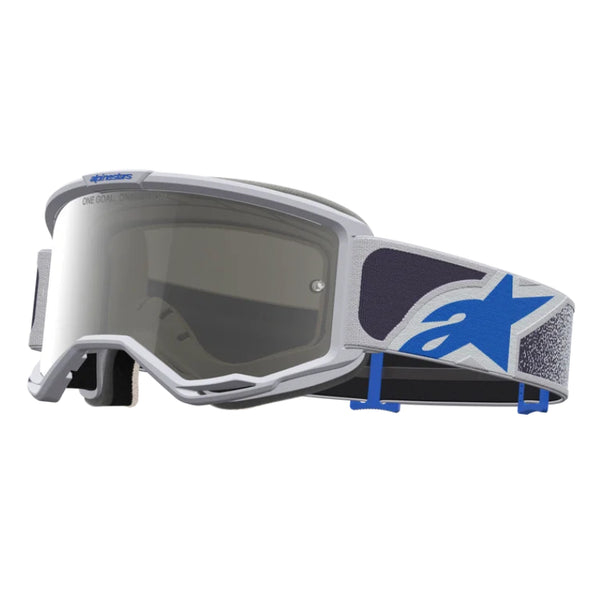 Alpinestars Vision 5 Drag Goggles - Light Lilac/Blue (Mirror Silver Lens)