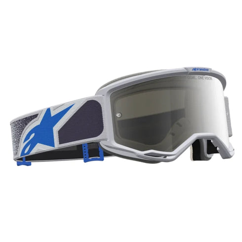 Alpinestars Vision 5 Drag Goggles - Light Lilac/Blue (Mirror Silver Lens) — Motorcycle Gear (image 3 of 4)