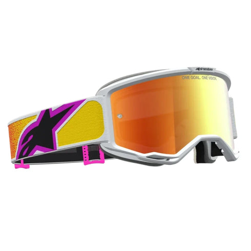 Alpinestars Vision 5 Drag Goggles - Orange/Red (Mirror Red Lens) — Motorcycle Gear (image 3 of 4)