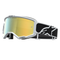 Alpinestars Vision 5 Rora Goggles - Black/White (Mirror Gold Lens)