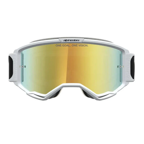 Alpinestars Vision 5 Rora Goggles - Black/White (Mirror Gold Lens) — Motorcycle Gear (image 2 of 4)