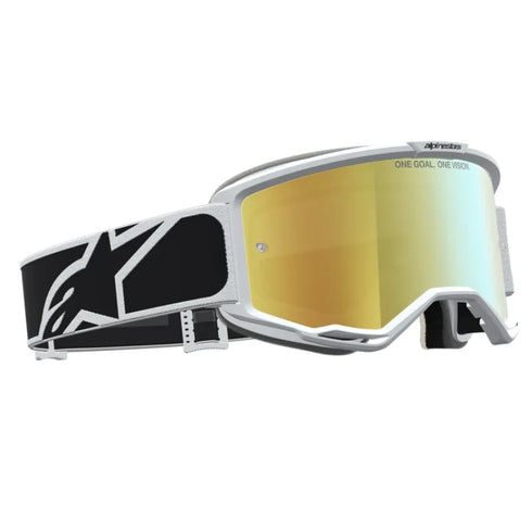 Alpinestars Vision 5 Rora Goggles - Black/White (Mirror Gold Lens) — Motorcycle Gear (image 3 of 4)