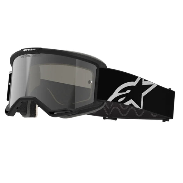 Alpinestars Vision 5 Corp 2 Goggles - Black/White (Mirror Silver Lens)