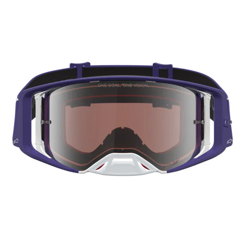 Alpinestars Supertech Atrox Goggles - Blue/White (Mirror Silver Lens) — Motorcycle Gear (image 2 of 4)