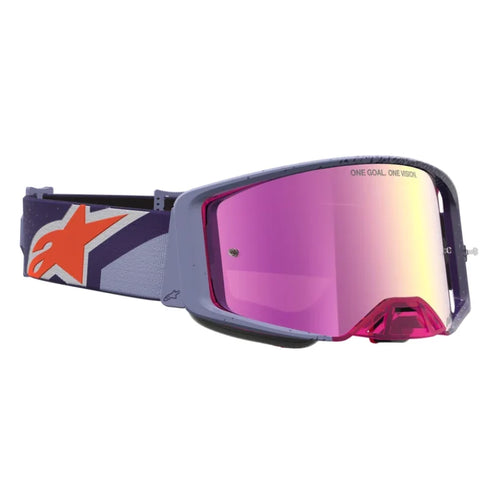 Alpinestars Supertech Hiten Goggles - Purple/Red (Mirror Pink Lens) — Motorcycle Gear (image 3 of 4)