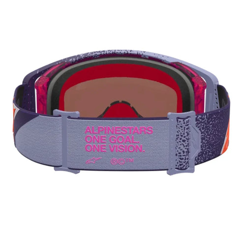 Alpinestars Supertech Hiten Goggles - Purple/Red (Mirror Pink Lens) — Motorcycle Gear (image 4 of 4)