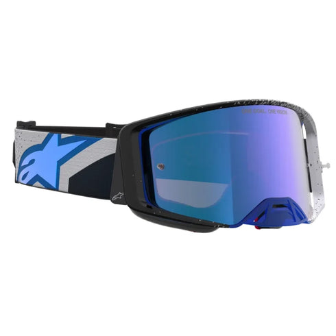 Alpinestars Supertech Hiten Goggles - Black/Blue (Mirror Blue Lens) — Motorcycle Gear (image 3 of 4)