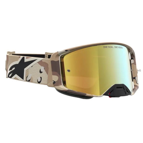 Alpinestars Supertech Lone Goggles - Camo Desert (Mirror Gold Lens) — Motorcycle Gear (image 3 of 4)