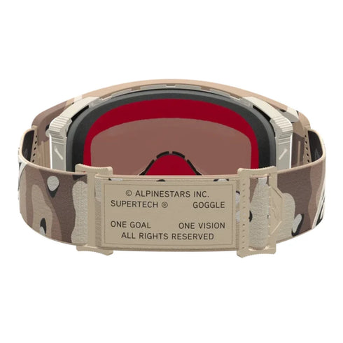 Alpinestars Supertech Lone Goggles - Camo Desert (Mirror Gold Lens) — Motorcycle Gear (image 4 of 4)