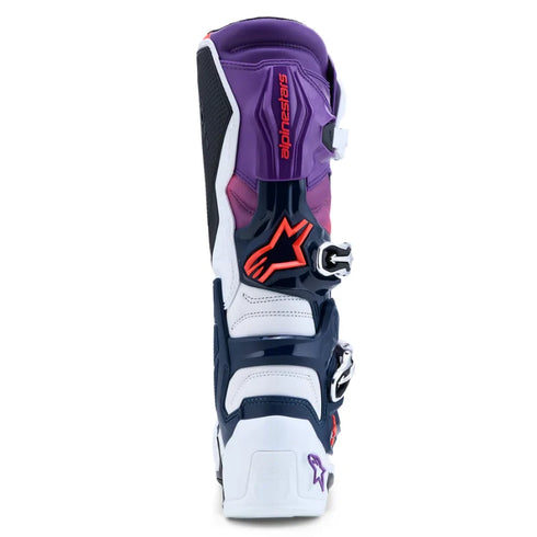 Alpinestars Tech 7 Boots - Purple/White/Dark Blue/Red Fluo — Motorcycle Gear (image 5 of 7)
