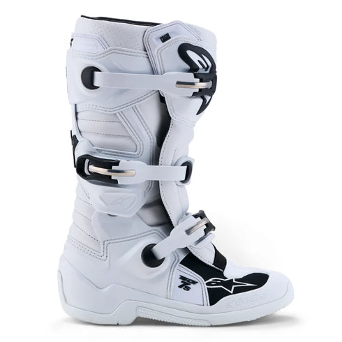 Alpinestars Youth Tech 7S Boots - White — Motorcycle Gear (image 2 of 7)