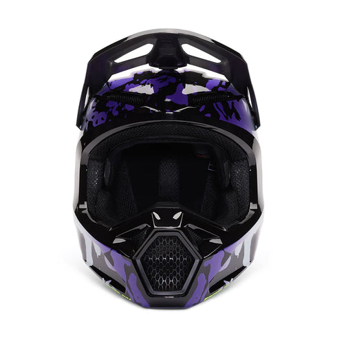 Fox V1 Morphic Youth Helmet - Black/White