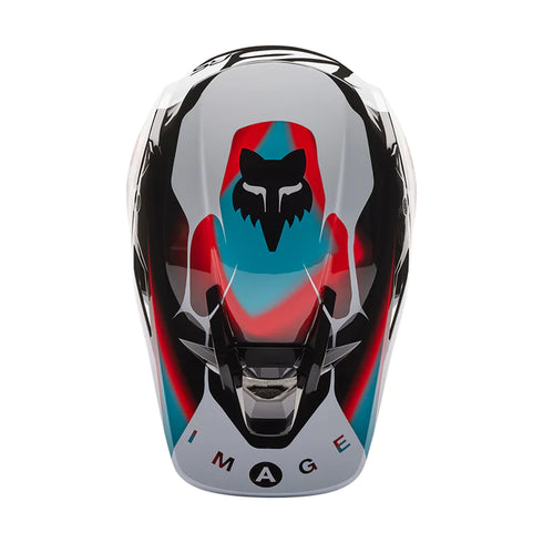 Fox V3 RS SYZ Helmet - Black/White