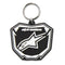 Alpinestars Plate Key Chain Black/White