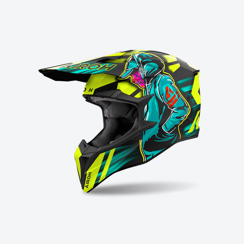 Airoh Wraaap Cyber Helmet - Yellow Matt
