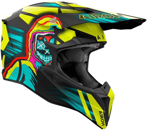 Airoh Wraaap Cyber Helmet - Yellow Matt