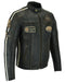 Nexo Cafe Racers Leather Jacket - Brown Wax
