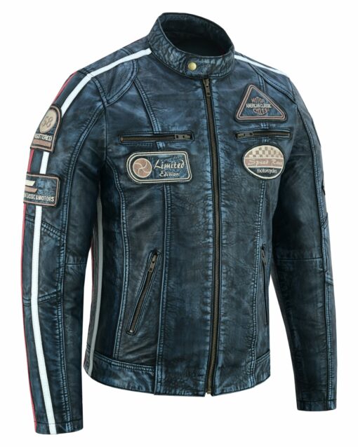 Nexo Cafe Racers Leather Jacket - Copper Wax
