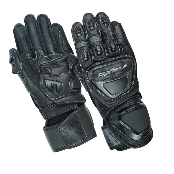 NEXO PHANTOM RACING LEATHER GLOVE - BLACK GREY