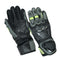 NEXO PHANTOM RACING LEATHER GLOVE - BLACK HI VIS YELLOW