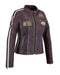 Nexo Sports Ladies Cafe Racer Jacket - Wine