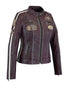 Nexo Sports Ladies Cafe Racer Jacket - Wine — Motorcycle Gear (image 1 of 2)