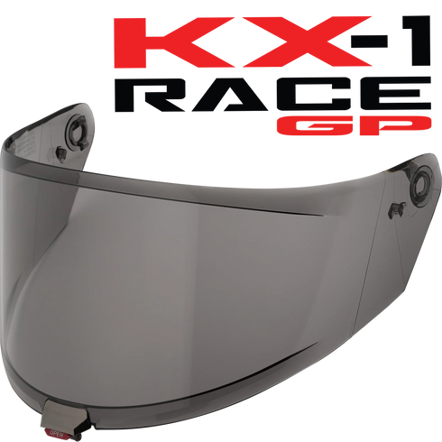 KYT KX-1 Race GP Visor - Light Smoke