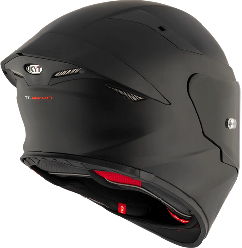 KYT TT-Revo Solid Helmet - Plain Black Matt