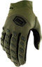 100% Airmatic Moto Gloves - Army Green
