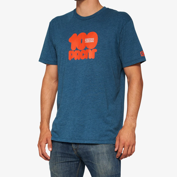 100% Donut Short Sleeve T-Shirt - Deep Sea Heather